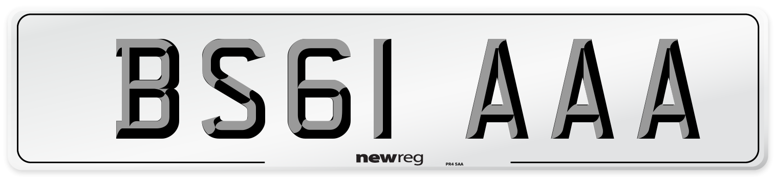 BS61 AAA Number Plate from New Reg